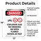 Signmission Explosive Gas No Smoking Danger Sign, Vinyl Decal, 12in W x 18in L, 2PK OS-2PACK-DS-D-1218-V-1209 - alternate 5